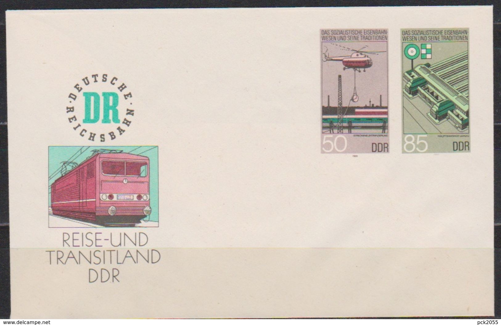 DDR Ganzsache 1986  Nr.U 3 Ungebraucht Sozialistisches Eisenbahnwesen ( D 919 ) Günstige Versandkosten - Briefomslagen - Ongebruikt
