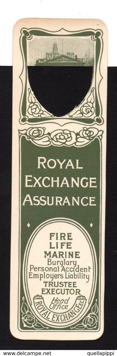 07439 "SEGNALIBRO - ROYAL EXCHANGE ASSURANCE CORPORATION - LONDON - CIRCA 1920" - Segnalibri