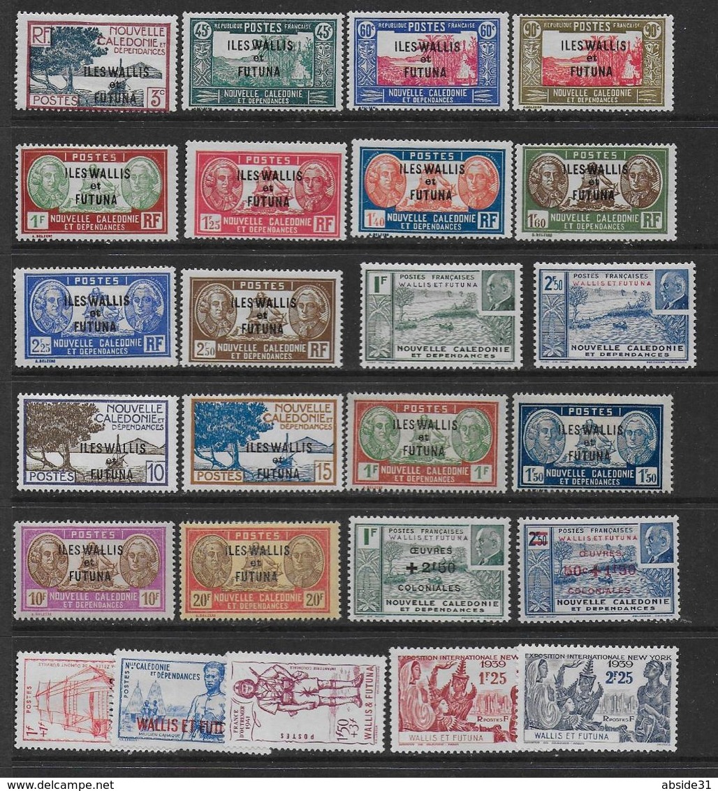 WALLIS ET FUTUNA - Lot De 25 Timbres * En Séries Complètes - Cote : 47 € - Unused Stamps