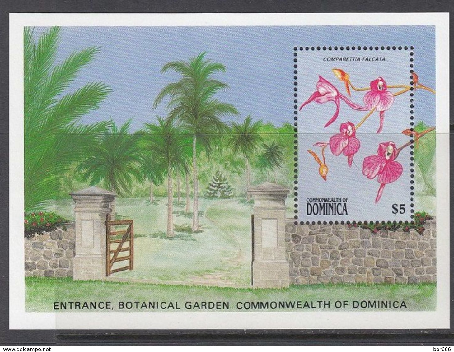 Dominica - FLOWERS / ORCHIDS 1989 MNH - Dominica (1978-...)