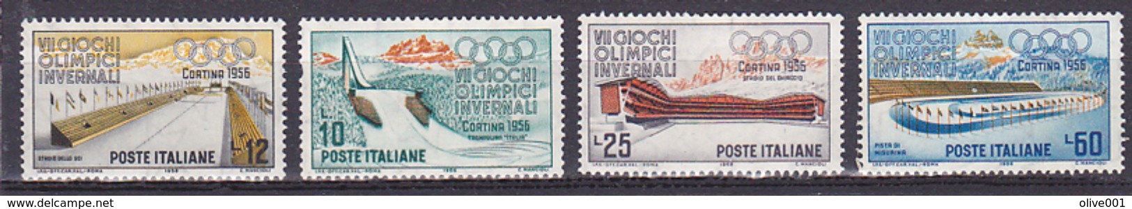 Italie Serie De 4 TP Y&T N° 720 / 23 MNH ** Cote 5 € - Hiver 1956: Cortina D'Ampezzo