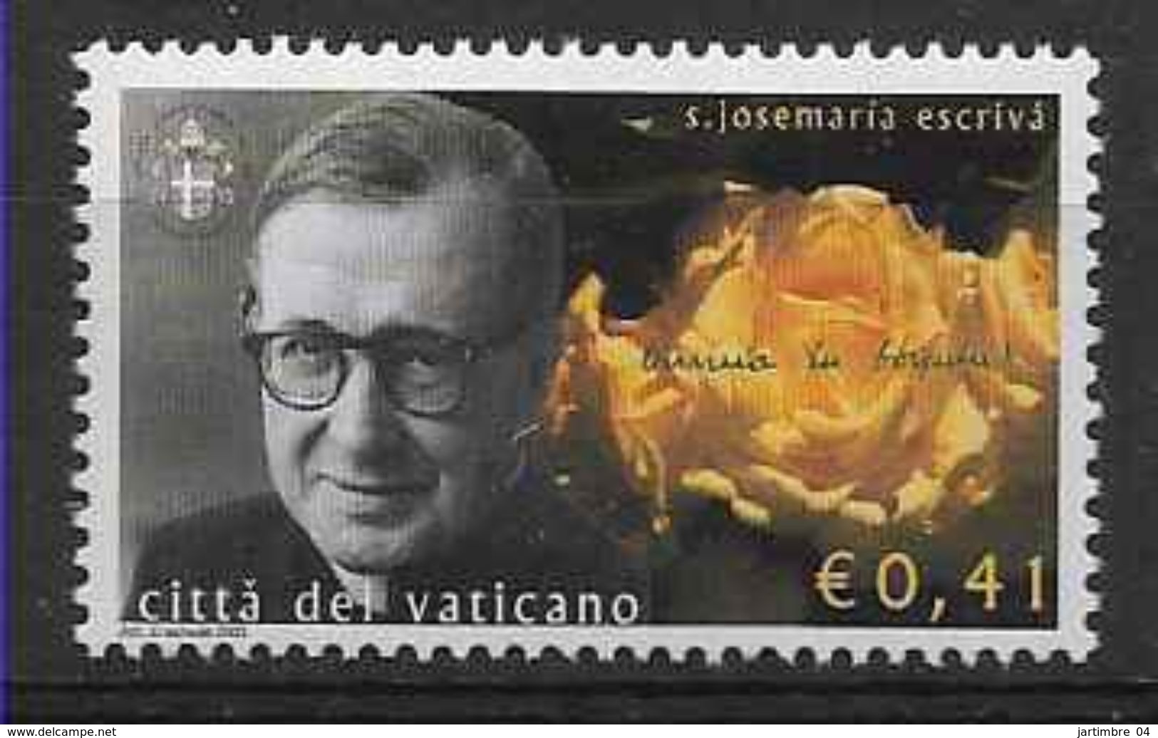 2003 VATICAN 1323** Balaguer, Opus Dei, Roses - Neufs