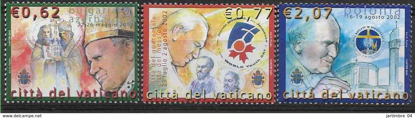 2003 VATICAN 1325-27 ** Voyages Pape Jean-Paul II, Pologne - Neufs