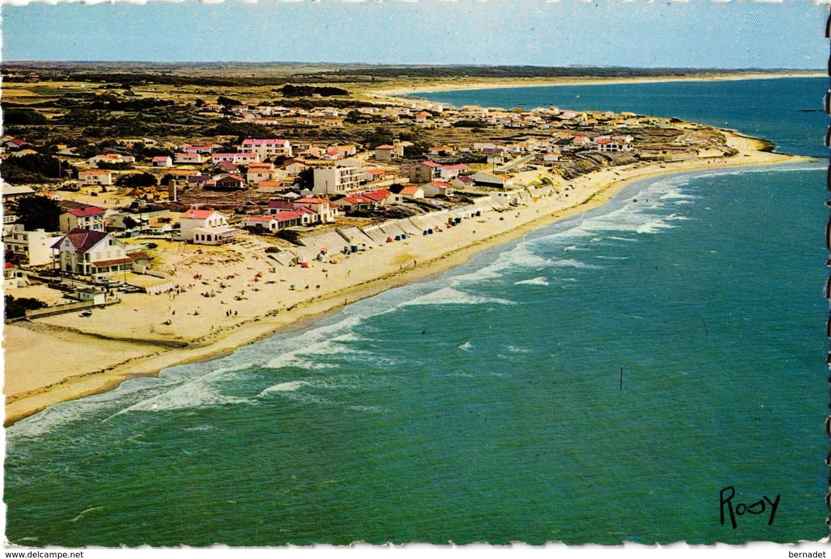 85 .. BRETIGNOLLES ... VUE AERIENNE SUR LA PLAGE ET LE QUARTIER DE LA PAREE - Bretignolles Sur Mer