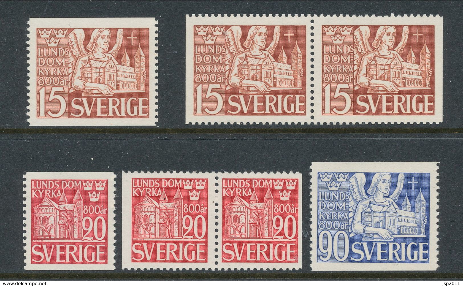 Sweden 1946 Facit # 365-367. 800th Anniversary Of Lund Cathedral, See Scan And Description, MNH(**) - Nuovi