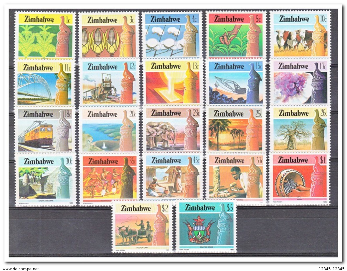 Zimbabwe 1985, Postfris MNH, Culture, Technology And Business - Zimbabwe (1980-...)