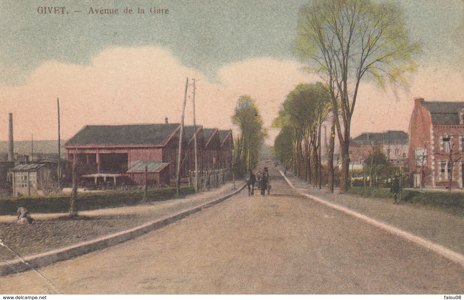 Givet - Avenue De La Gare - Colorisée - Givet