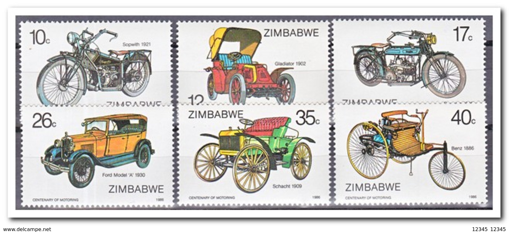 Zimbabwe 1986, Postfris MNH, Cars, Motors - Zimbabwe (1980-...)