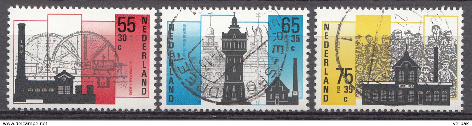 Pays-Bas 1987  Mi.nr: 1315-1317 Sommermarken  Oblitérés / Used / Gestempeld - Gebruikt