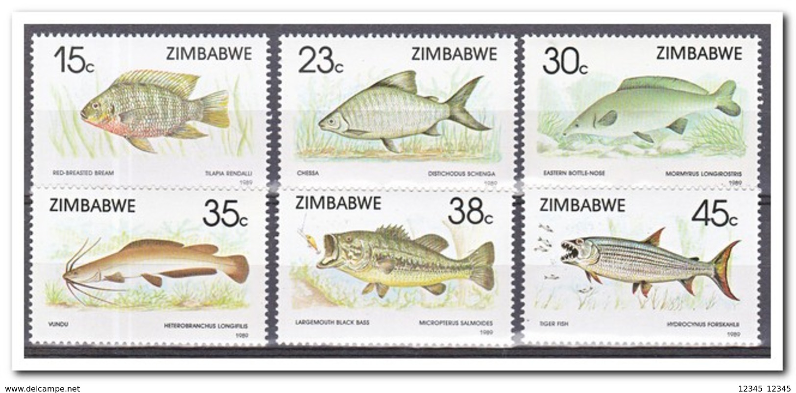 Zimbabwe 1989, Postfris MNH, Fish - Zimbabwe (1980-...)