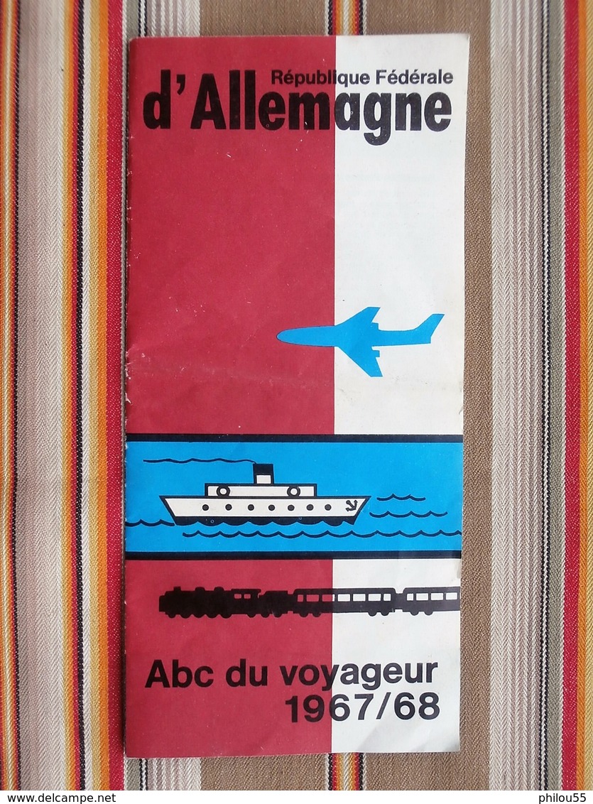 Republique Federal D'Allemagne   ABC Du Voyageur 1967 - Tourism Brochures