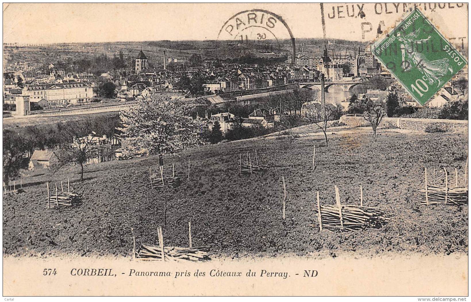 91 - CORBEIL - Panorama Pris Des Côteaux Du Perray - Corbeil Essonnes