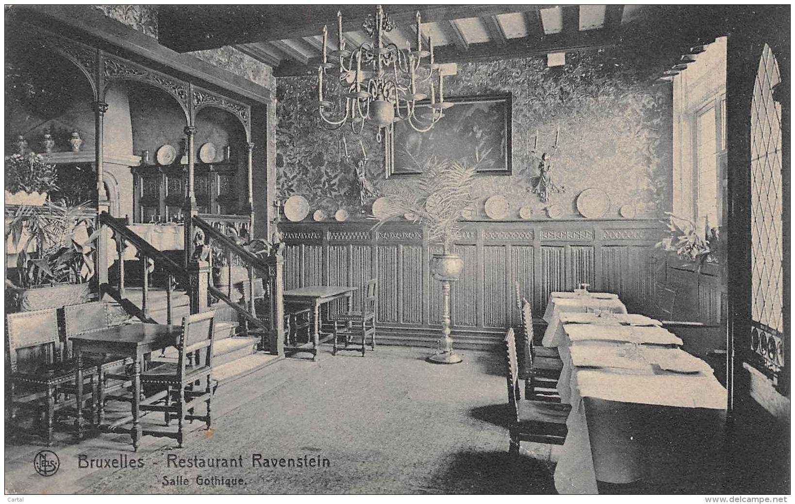 BRUXELLES - Restaurant RAVENSTEIN - Salle Gothique - Cafés, Hôtels, Restaurants