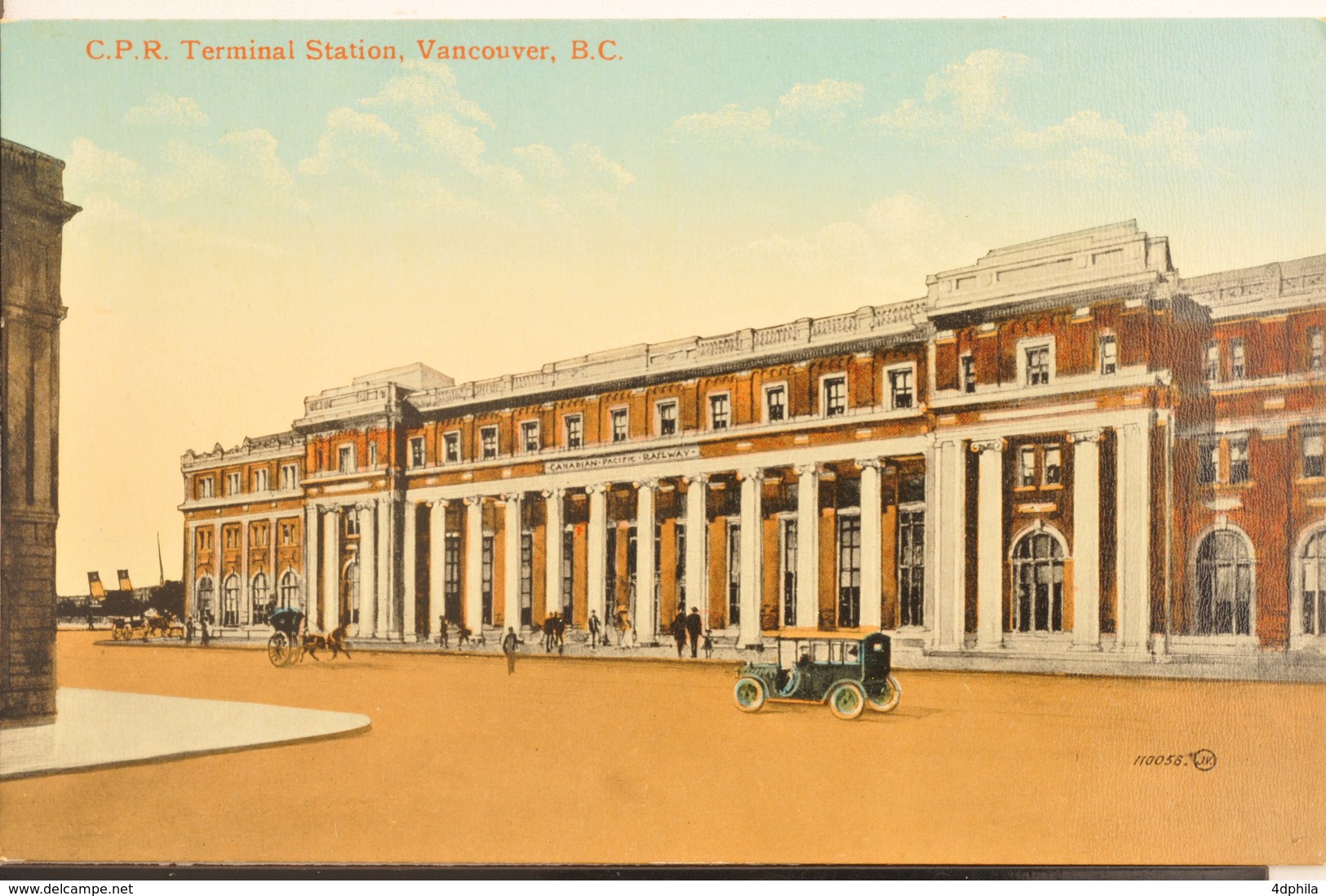 Vancouver, 1910, C.P.R. Terminal Station, Animée - Vancouver