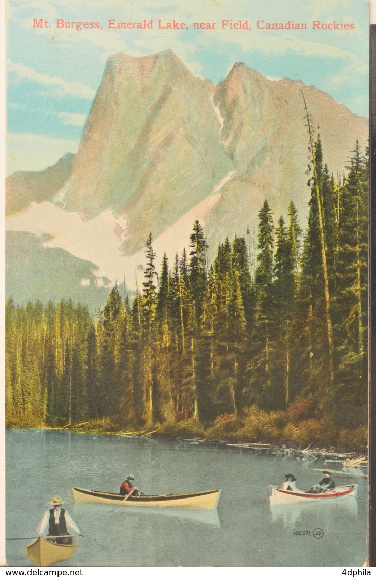 Canadian Rockies, 1910, Mt. Burgess, Emerald Lake, Near Field - Autres & Non Classés
