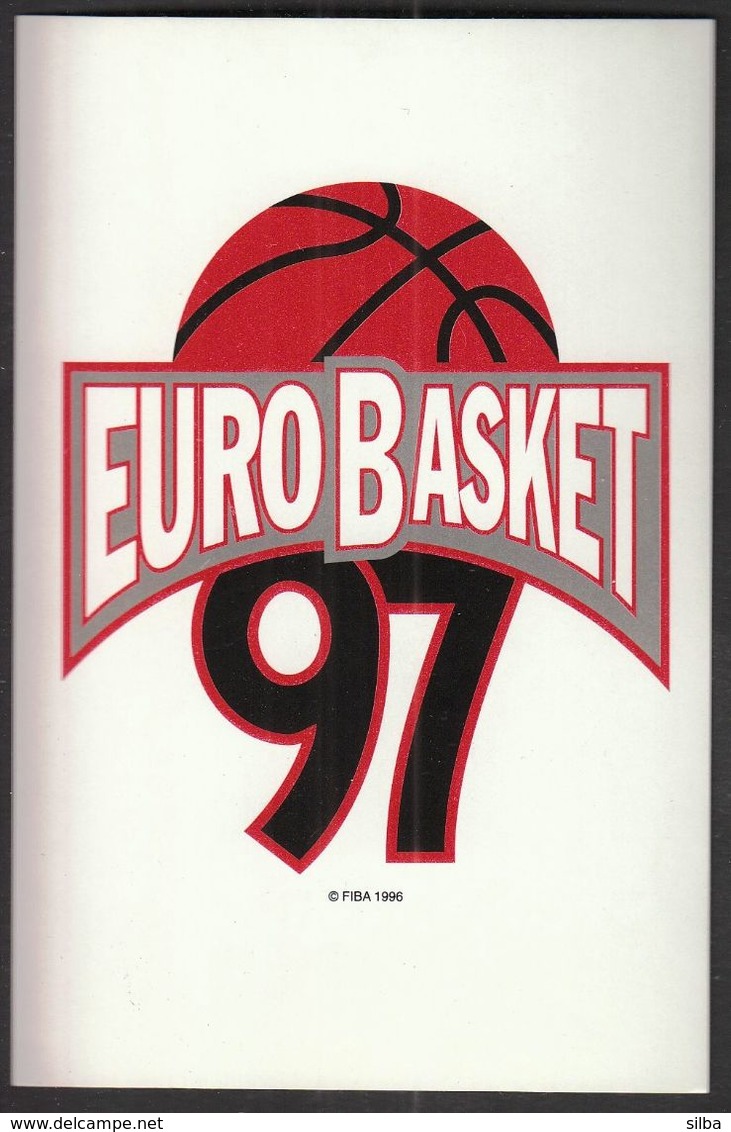 Spain 1997 / FIBA 30th European Basketball Championship Men / EUROBASKET 97 / Sticker - Bekleidung, Souvenirs Und Sonstige