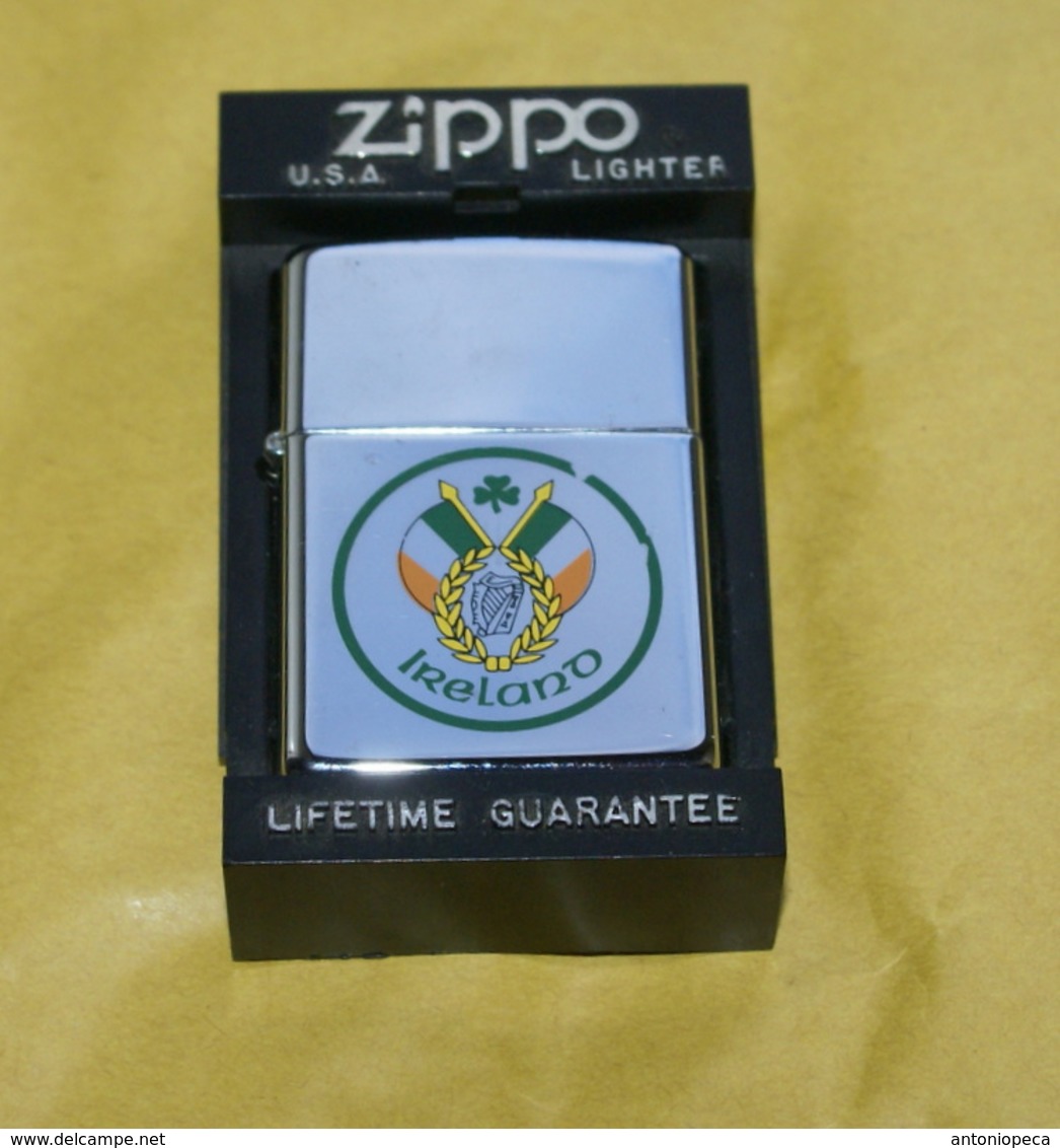 ZIPPO LIGHTER "IRELAND" USED, PERFECT - Zippo