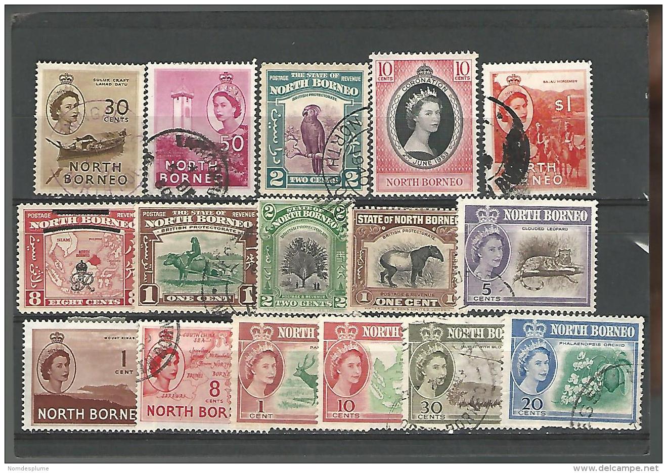 54857 ) Collection North Borneo Queen - Nordborneo (...-1963)