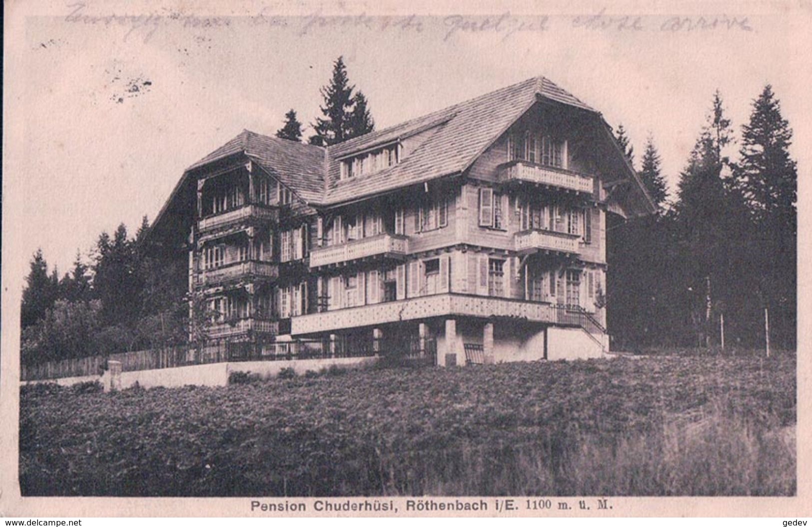 Röthenbach I. Emmental, Pension Chuderhüsi, Bes. Famille Jakob (1100) - Röthenbach Im Emmental