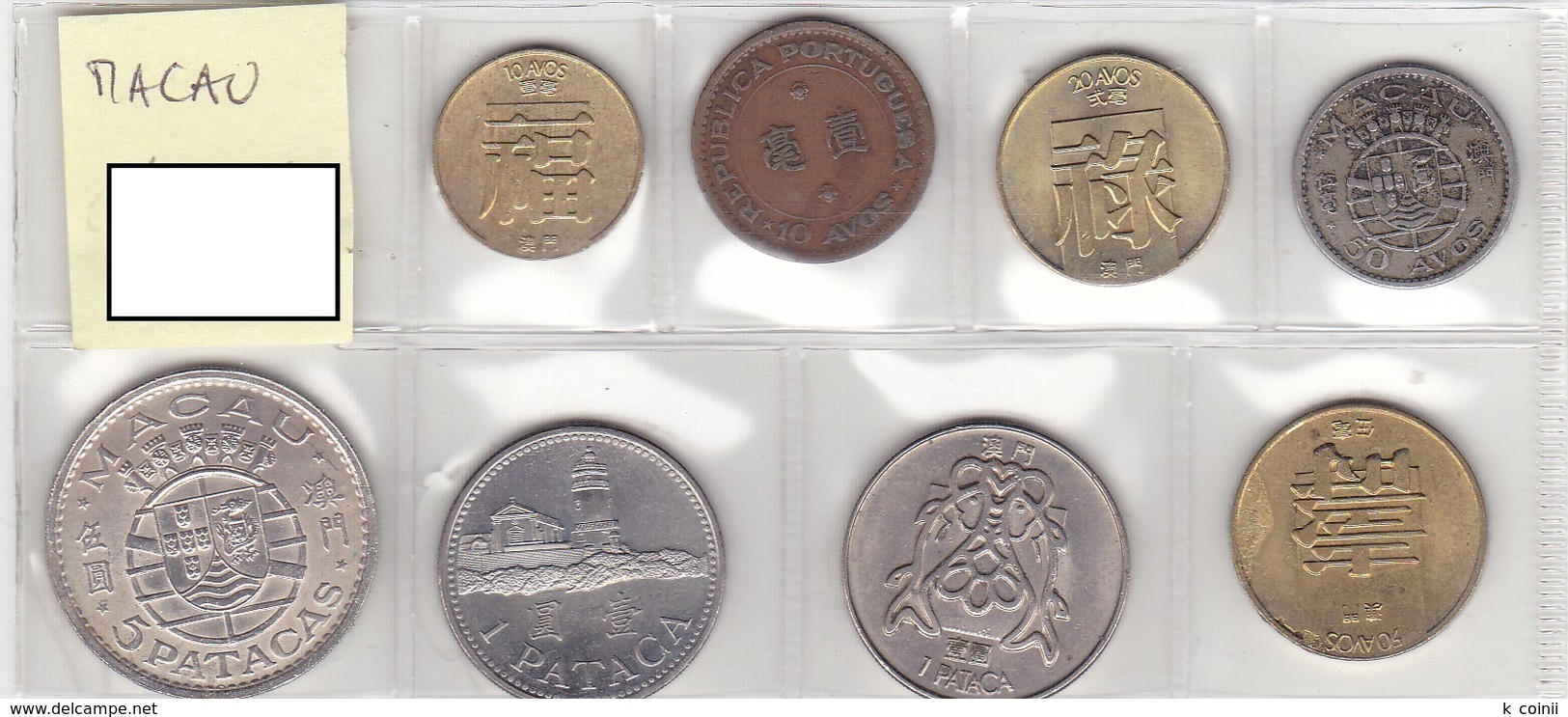 Macau - Set Of 8 Coins - Ref07 - Macao