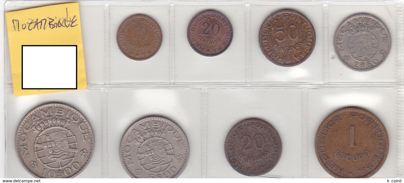 Mozambique - Set Of 8 Coins (portuguese Colonies) - Ref 09 - Mozambique