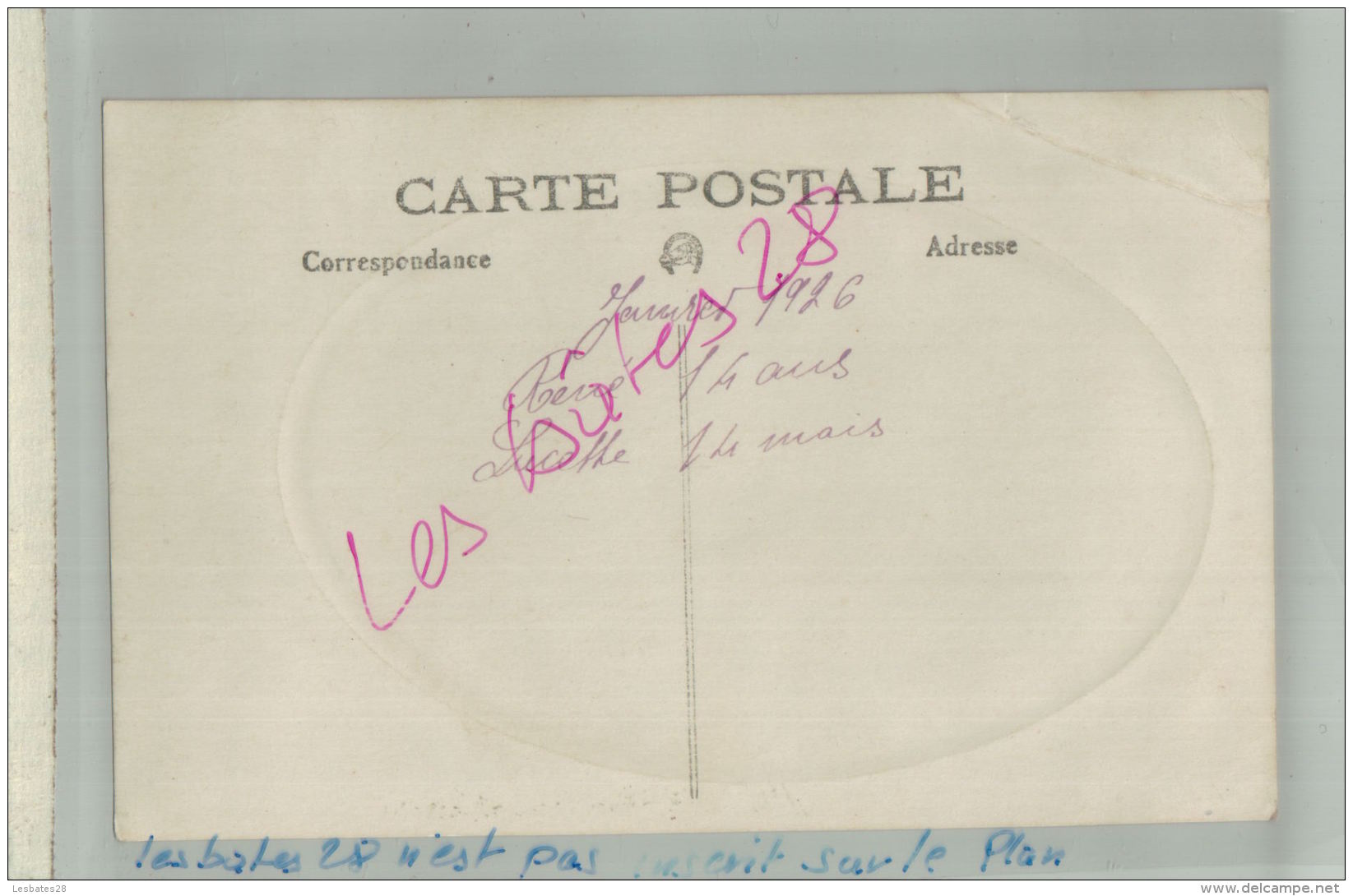 CPA  PHOTO PORTRAIT   Garçon Et Fillette   1929  RENE 14 Ans, Lucette 14 Mois FEVR 2018 385 - Photos
