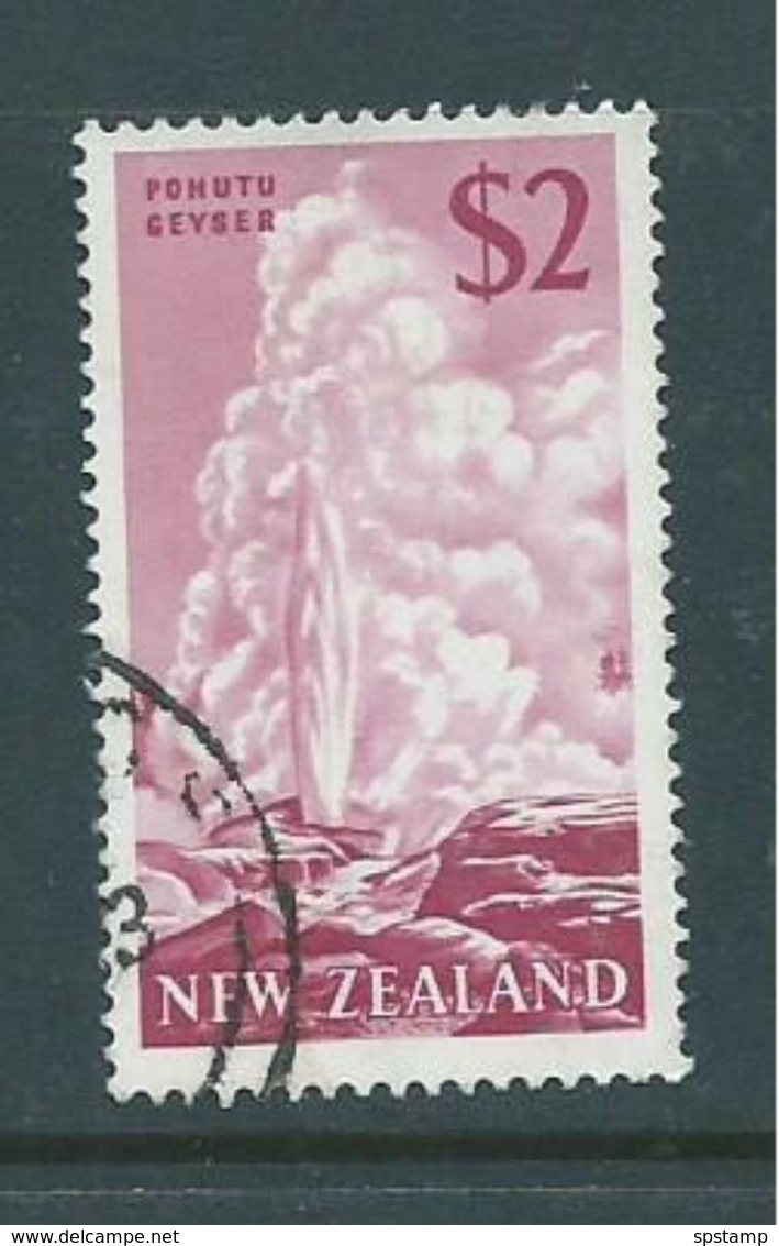 New Zealand 1967 $2 Pohetu Geyser FU Light Corner Cds - Used Stamps