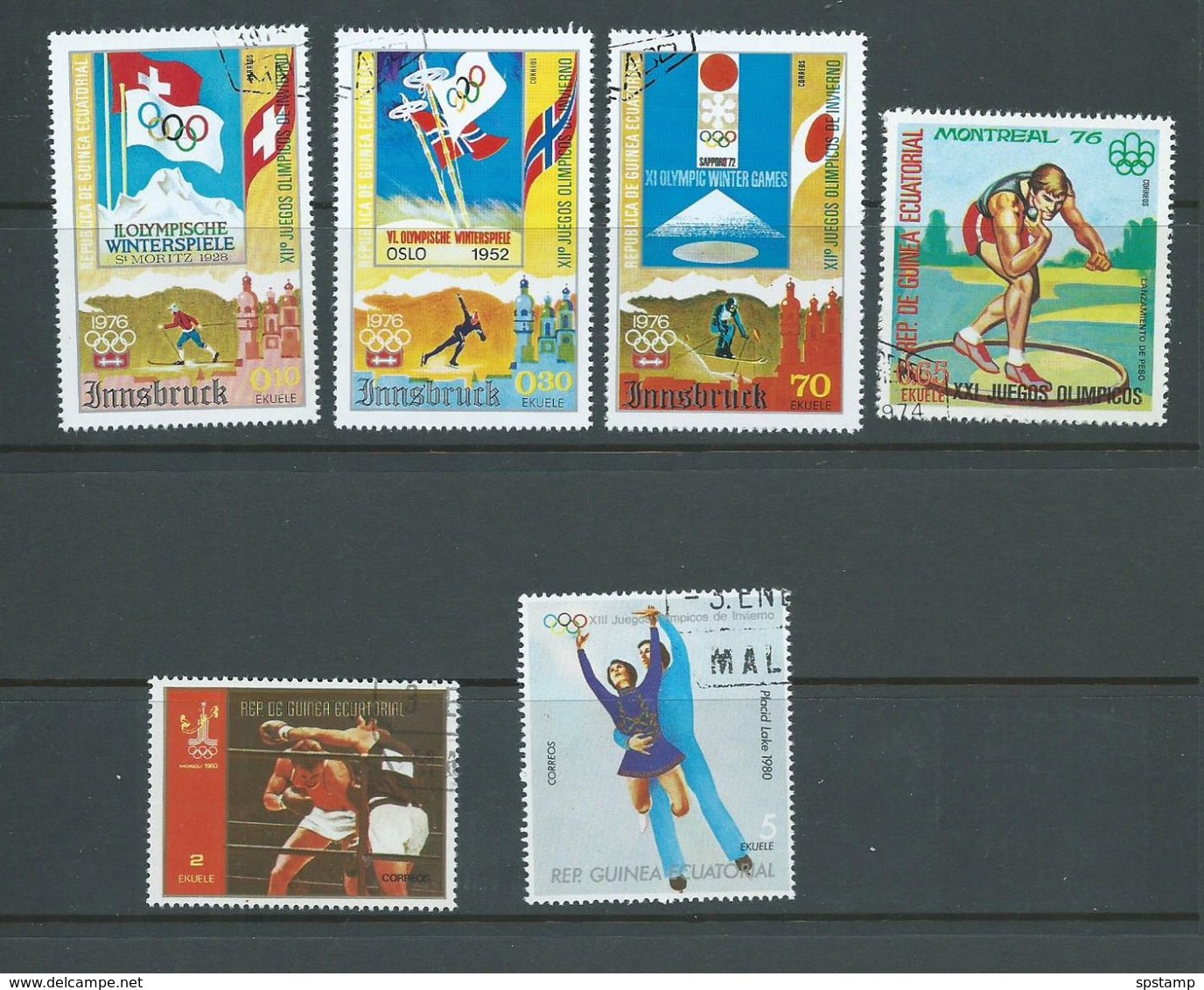 Equatorial Guinea 1972 - 1976 Olympic Issues 53 Different In Sets, Part Sets & Singles FU - Autres & Non Classés