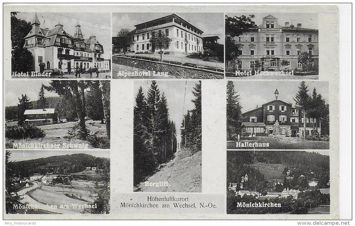 AK 0851  Mönichkirchen Am Wechsel ( Hotels ) - Verlag Mörtl Um 1950 - Wechsel