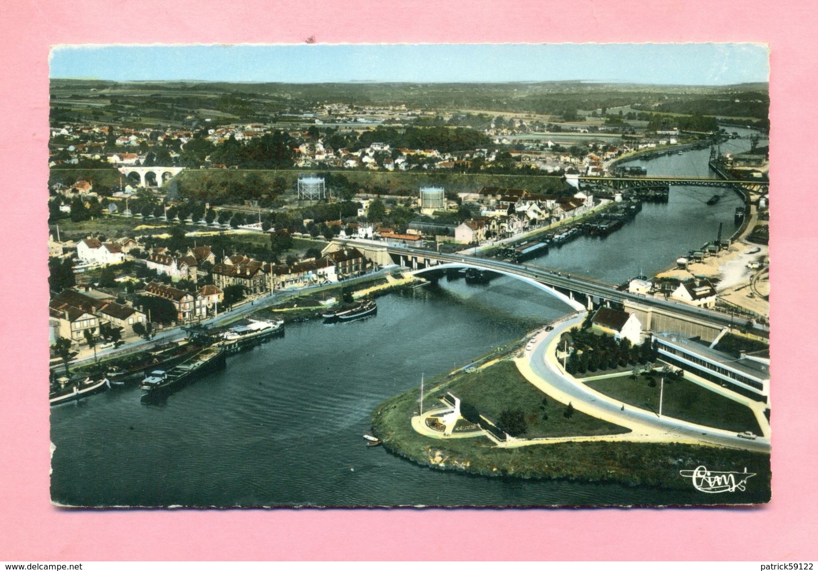 78 - YVELINES - MAURECOURT Prés CONFLANS SAINTE HONORINE - LA VALLEE DE L'OISE - VUE AERIENNE - - Maurecourt