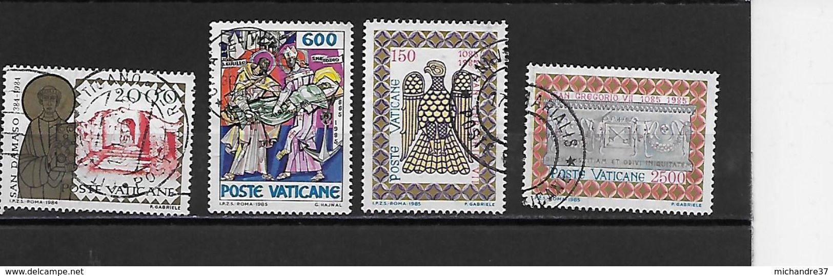 VATICAN 769/771/776/778 Oblitérés Rond - Oblitérés