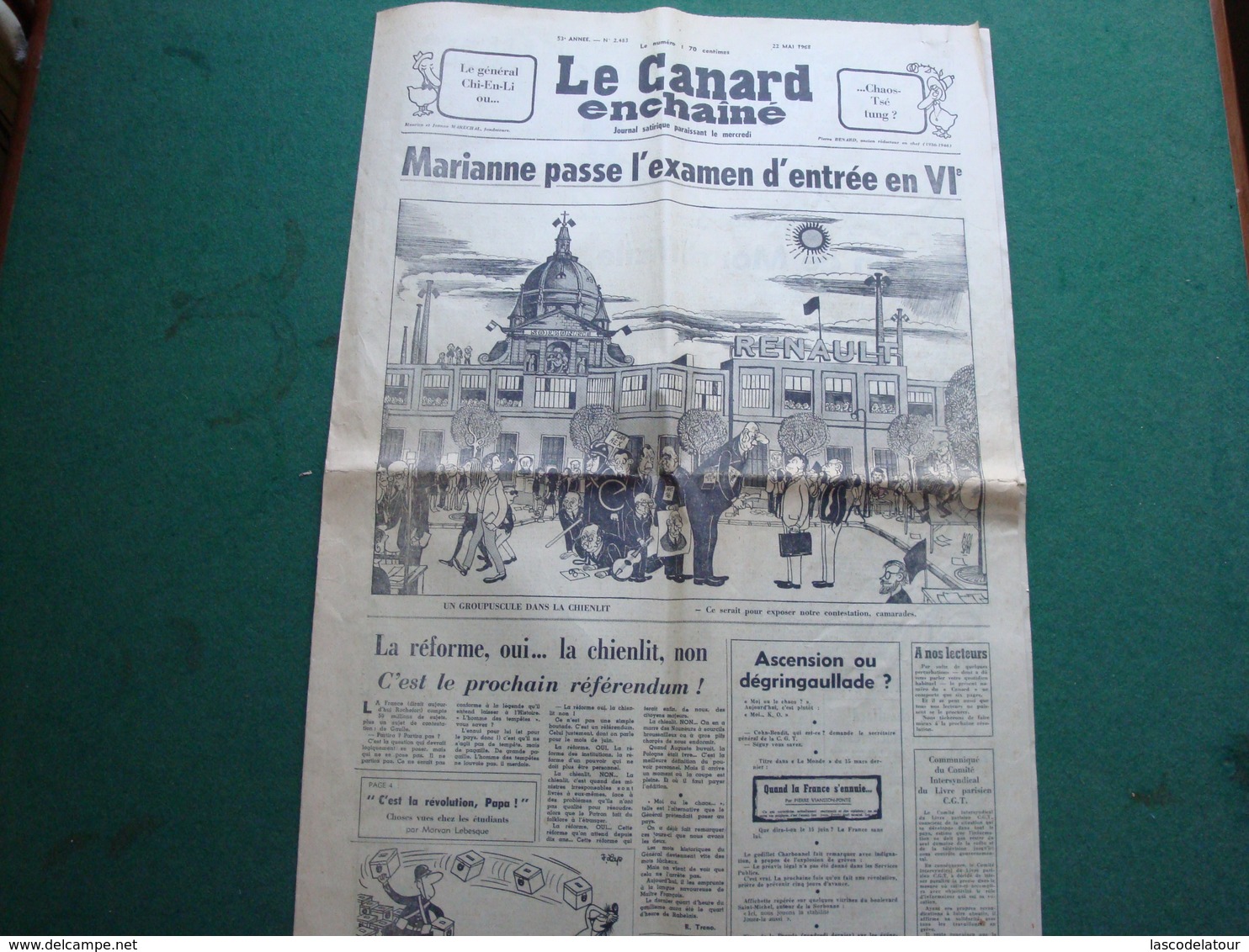 LE CANARD ENCHAINE MAI 68 - 1950 à Nos Jours