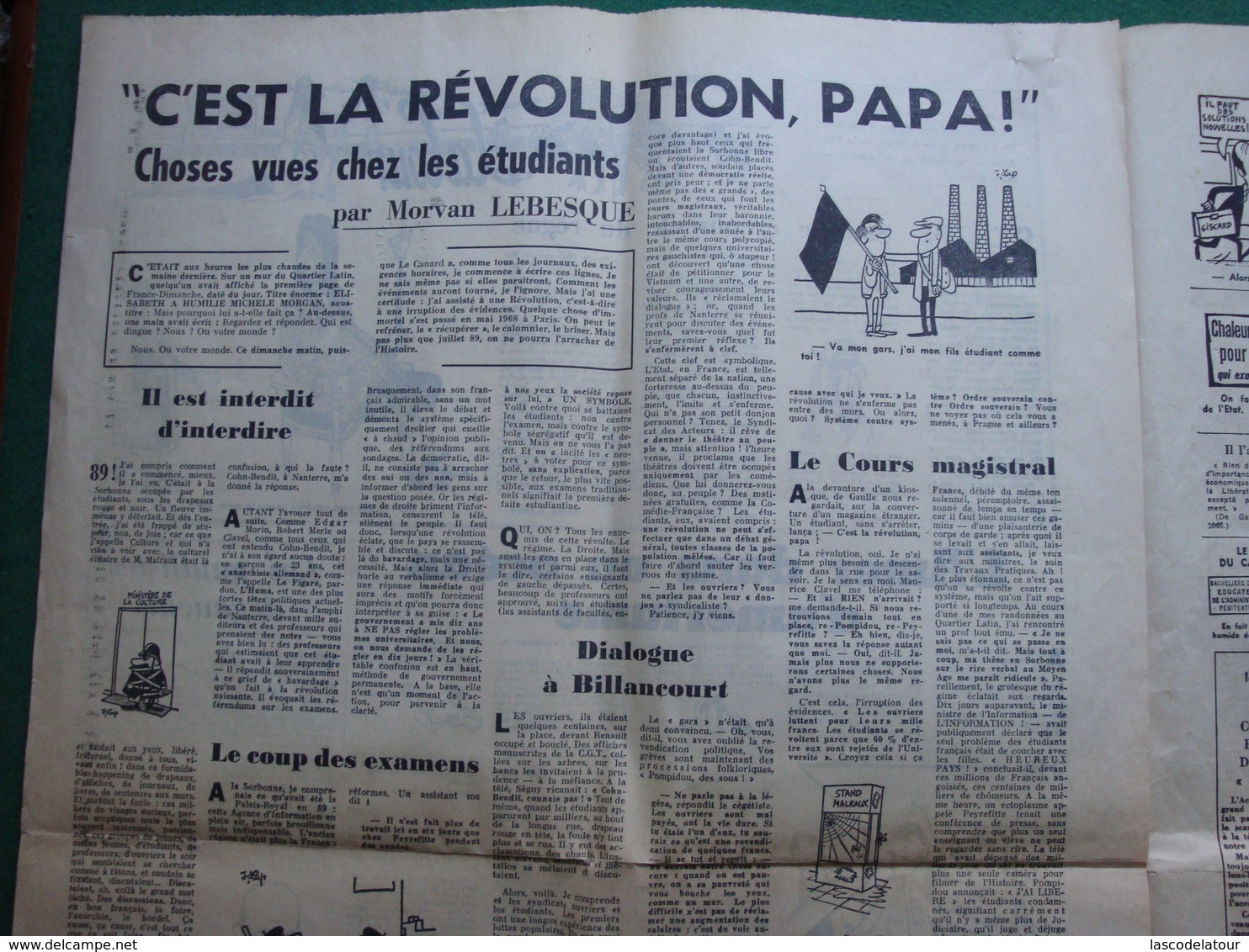 LE CANARD ENCHAINE MAI 68 - 1950 à Nos Jours