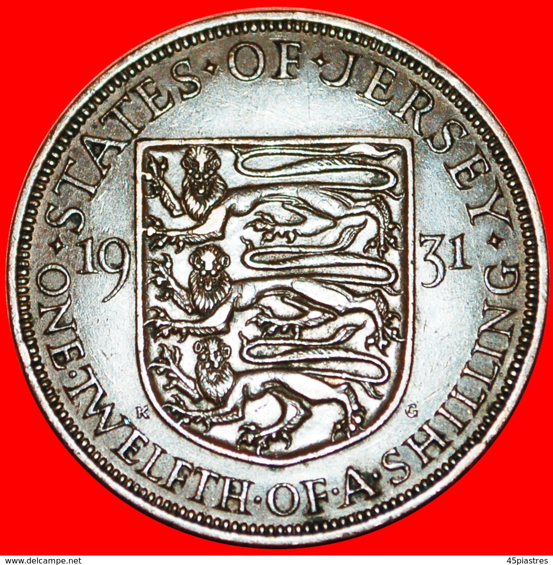 √ GREAT BRITAIN: JERSEY ★ 1/12 SHILLING 1931! LOW START ★ NO RESERVE! - Jersey