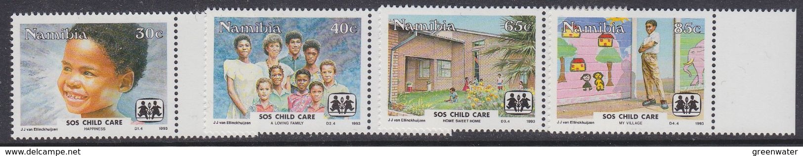 Namibia 1993 SOS Child Care 4v ** Mnh (37648A) - Namibië (1990- ...)