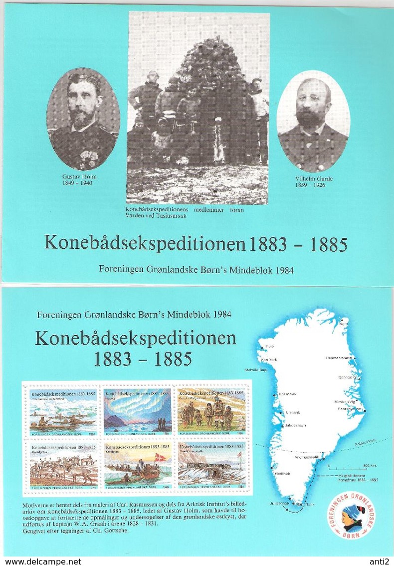 Greenland   1984 Konebådsekspeditionen 1883-1885 Unused - Neufs