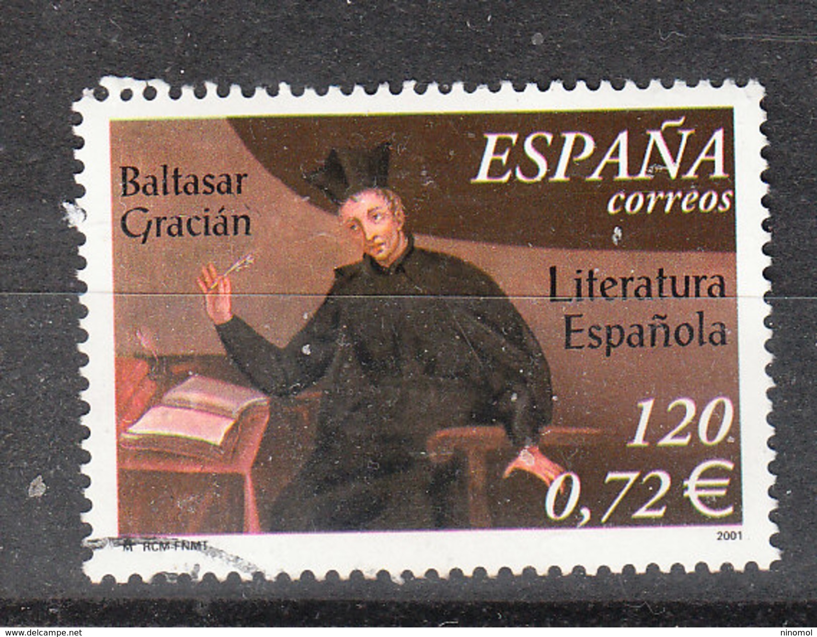 Spagna   Spain  -  2001. Baltasar Gracian, LLiteratura Espanola. - Scrittori