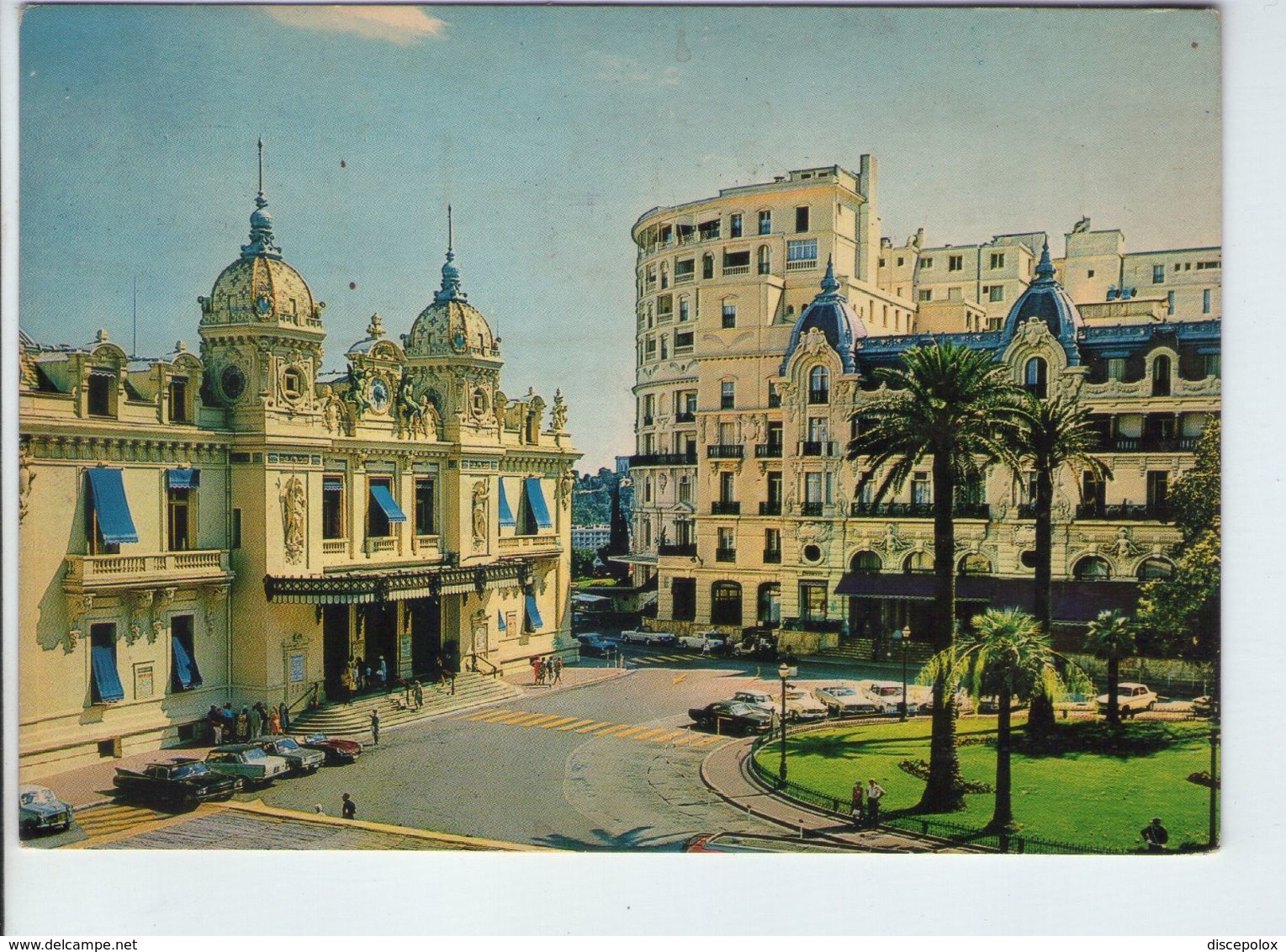 U2174 NICE STAMP AND TIMBRE On Postcard MONTE CARLO, L HOTEL DE PARIS ET LA FACADE DE CASINO - Bollo Storia Postale - Hotels