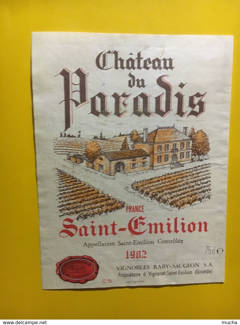 6938 - Château Du Paradis 1982 Saint Emilion - Bordeaux