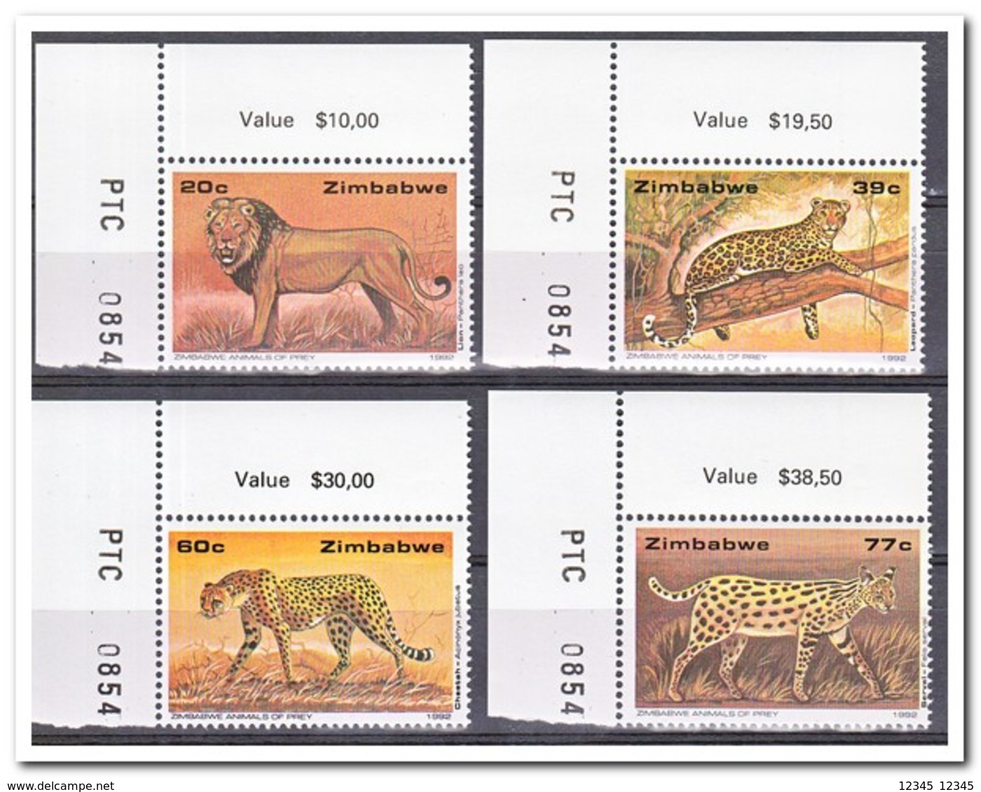 Zimbabwe 1992, Postfris MNH, Animals - Zimbabwe (1980-...)