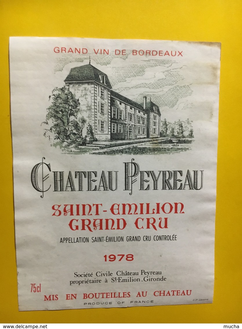 6949 -  Château Peyreau 1978 Saint-Emilion - Bordeaux