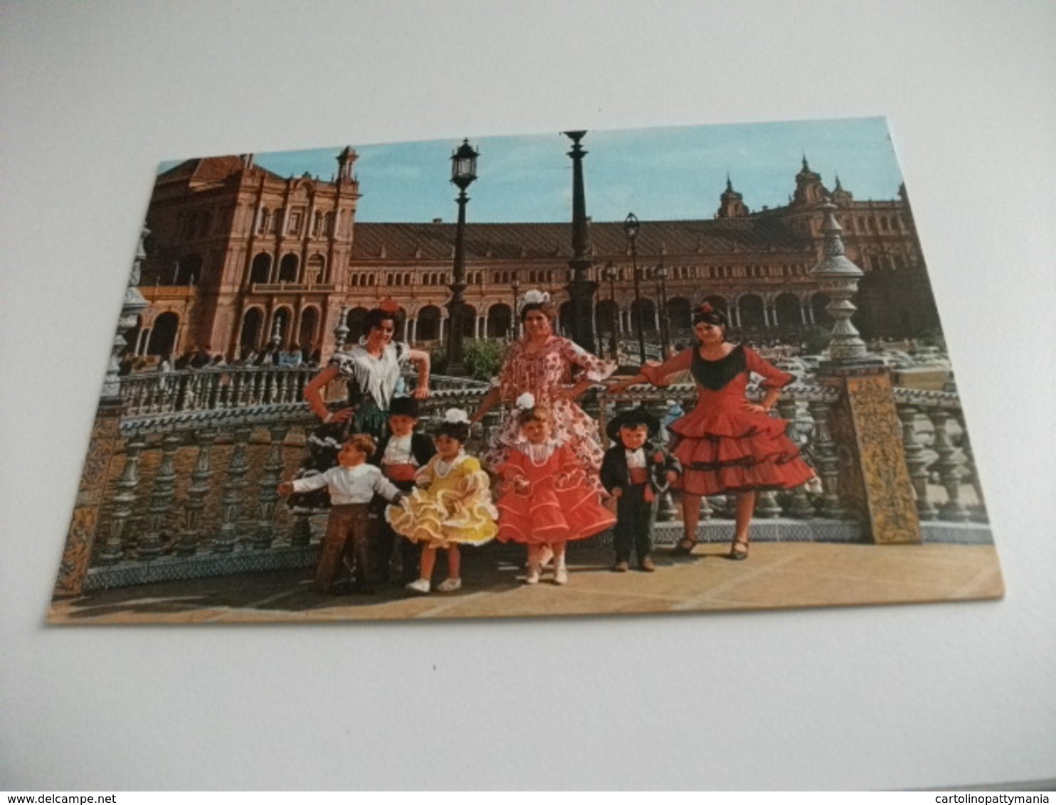 COSTUMI SEVILLA PLAZA DE ESPANA VISTA PARZIALE SPAGNA - Costumi