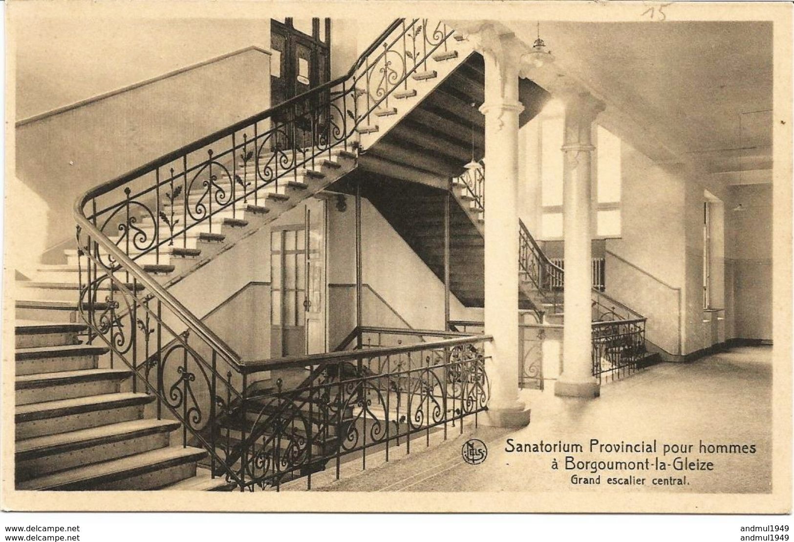 BORGOUMONT-LA GLEIZE - Sanatorium Provincial Pour Hommes - Grand Escalier Central - N'a Pas Circulé - Thill - Stoumont