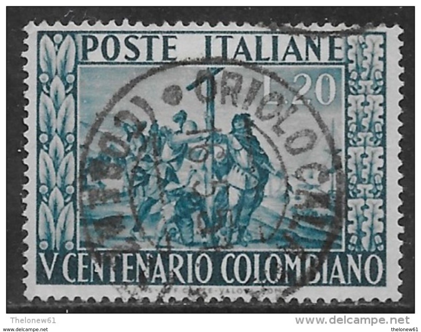 Italia Italy 1951 Colombo Sa N.660 US - 1946-60: Usati