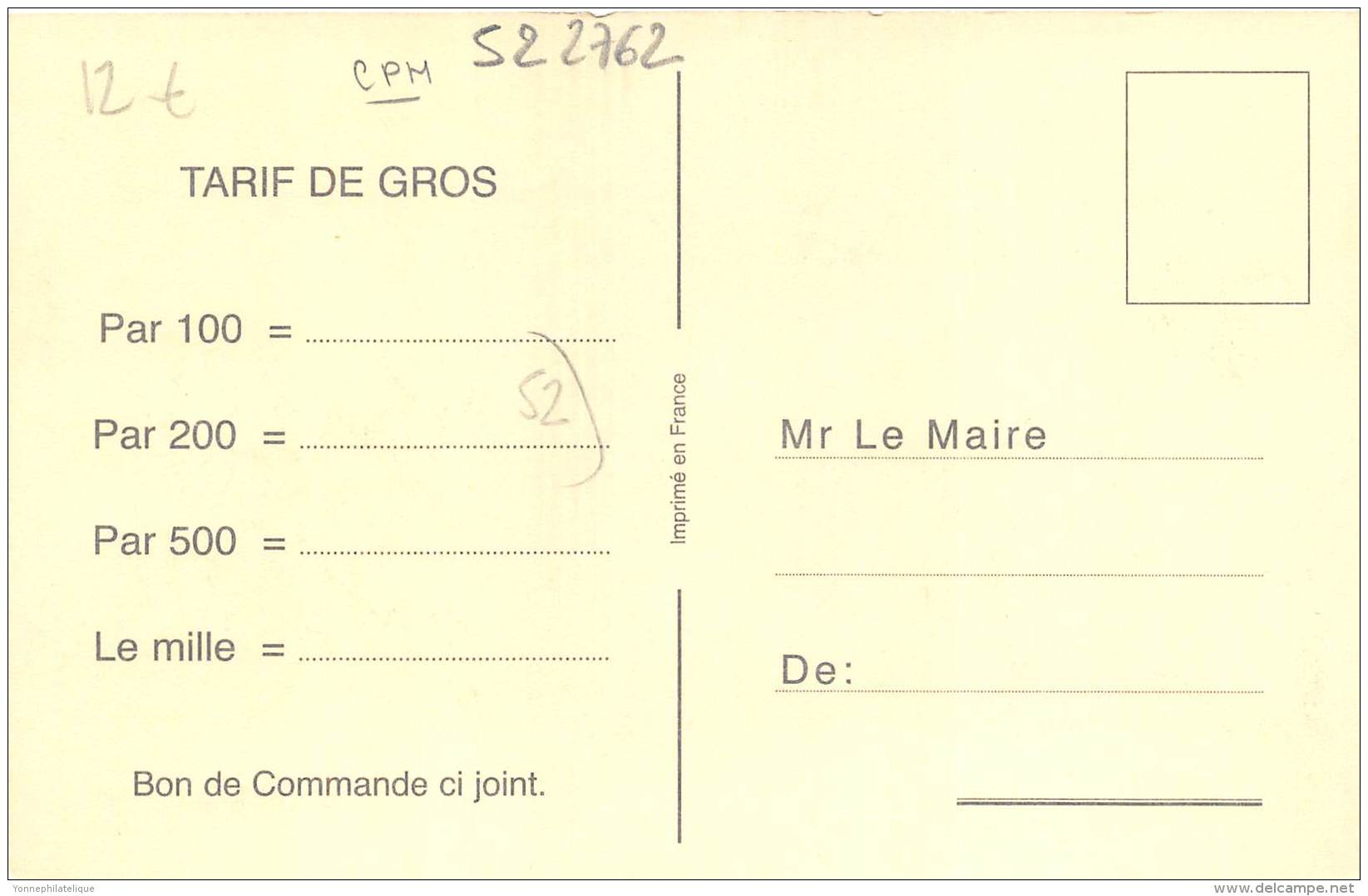 52 - HAUTE MARNE / 522762 - Fantaisie Moderne - CPM - Format 9 X 14 Cm - Mirbel - Autres & Non Classés