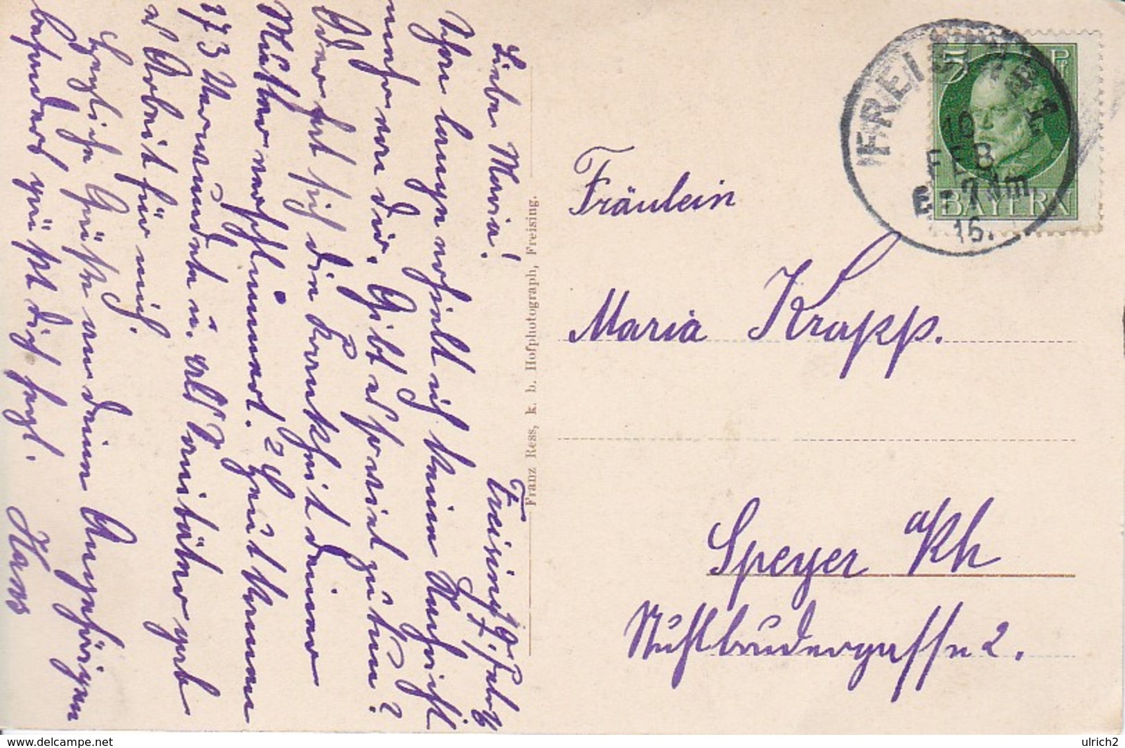 AK Freising - Domberg U. Arbeiterheim - 1916 (33208) - Freising