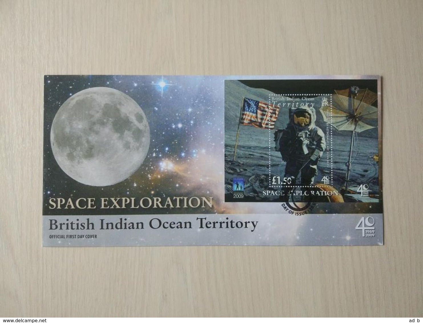 British Indian Ocean Territory 2009. Space Exploration. Year Of Astronomy. Miniature Sheet FDC - British Indian Ocean Territory (BIOT)