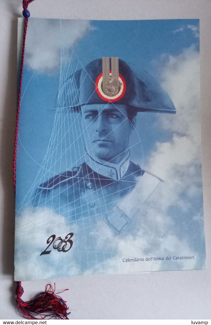 CARABINIERI CALENDARIO ANNO 2003 -COMPLETO CORDONCINO (CART 66) - Formato Grande : 2001-...