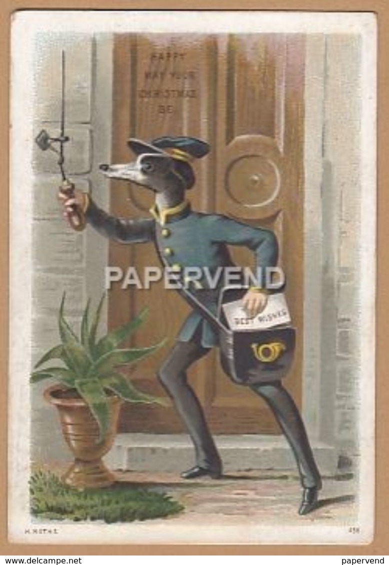 Greeting Card  Greyhound  Postman Delivering Letters    Egc148 - Unclassified