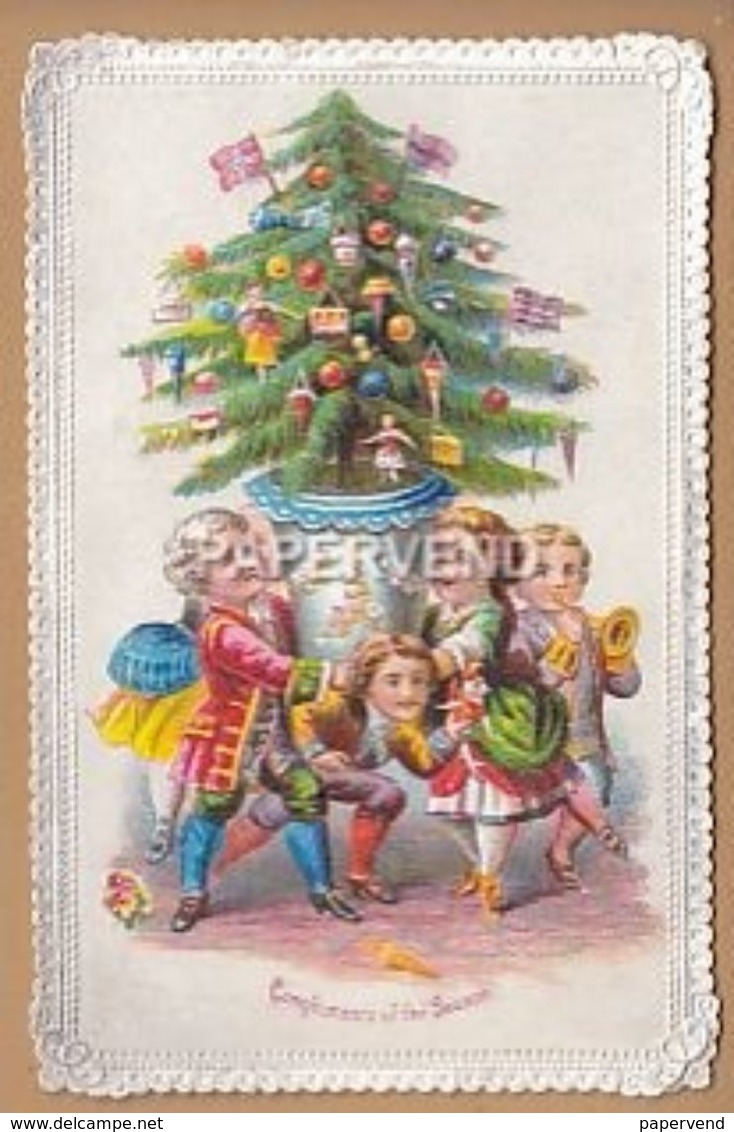 Greeting Card  Children With A Christmas  Tree  Egc152 - Unclassified